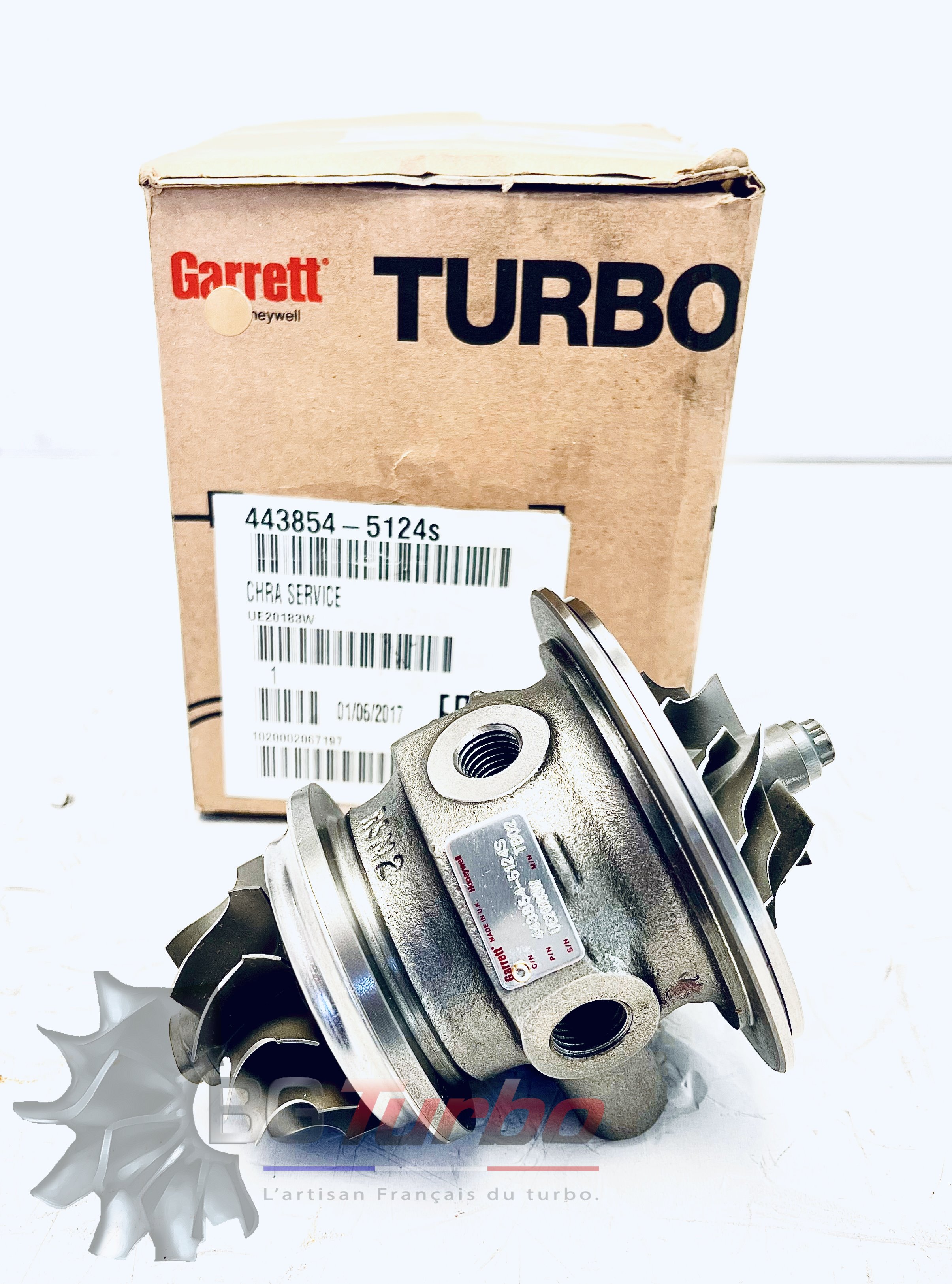 Turbo PIECES DETACHEES - NEUF ORIGINE - CHRA SERVICE - TB2560 - FIAT - 443854-5124S - Fits turbo 454059-0004

